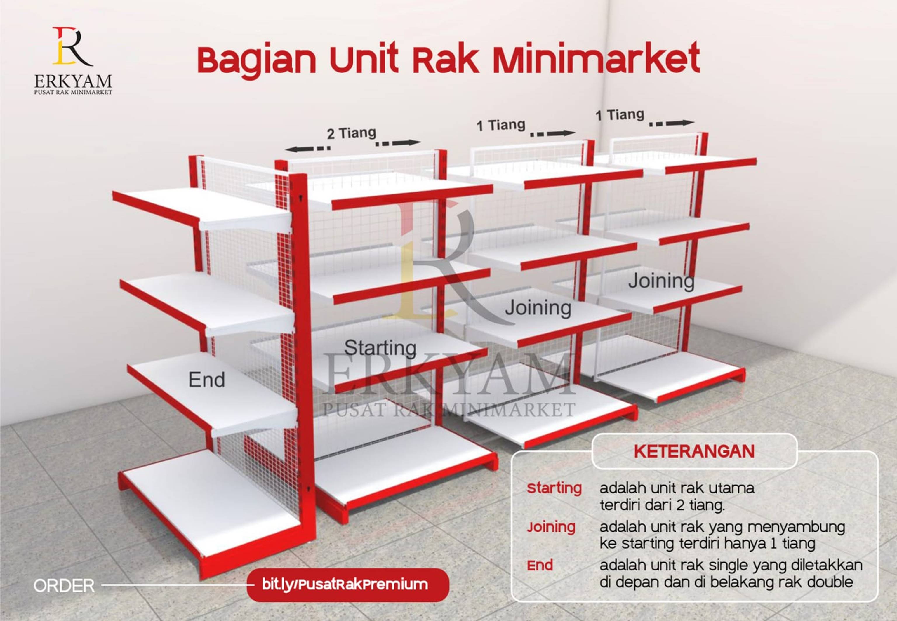 ERKYAM Supplier Rak Minimarket area Mamuju Tengah Sulawesi Barat